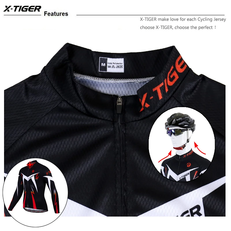 X-TIGER, зимние термальные флисовые велосипедные комплекты, Майо, Ropa Ciclismo, согревают, одежда для горного велосипеда, велосипедная одежда, велосипедные майки