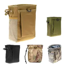 Military Protable Molle Utility Hunting Rifle Pouch Ammo Pouch Tactical Gun Magazine Dump Drop Reloader Hot Sell Pouch Bag military molle admin front vest ammo storage pouch magazine utility belt waist bag for hunting shooting paintball cf game