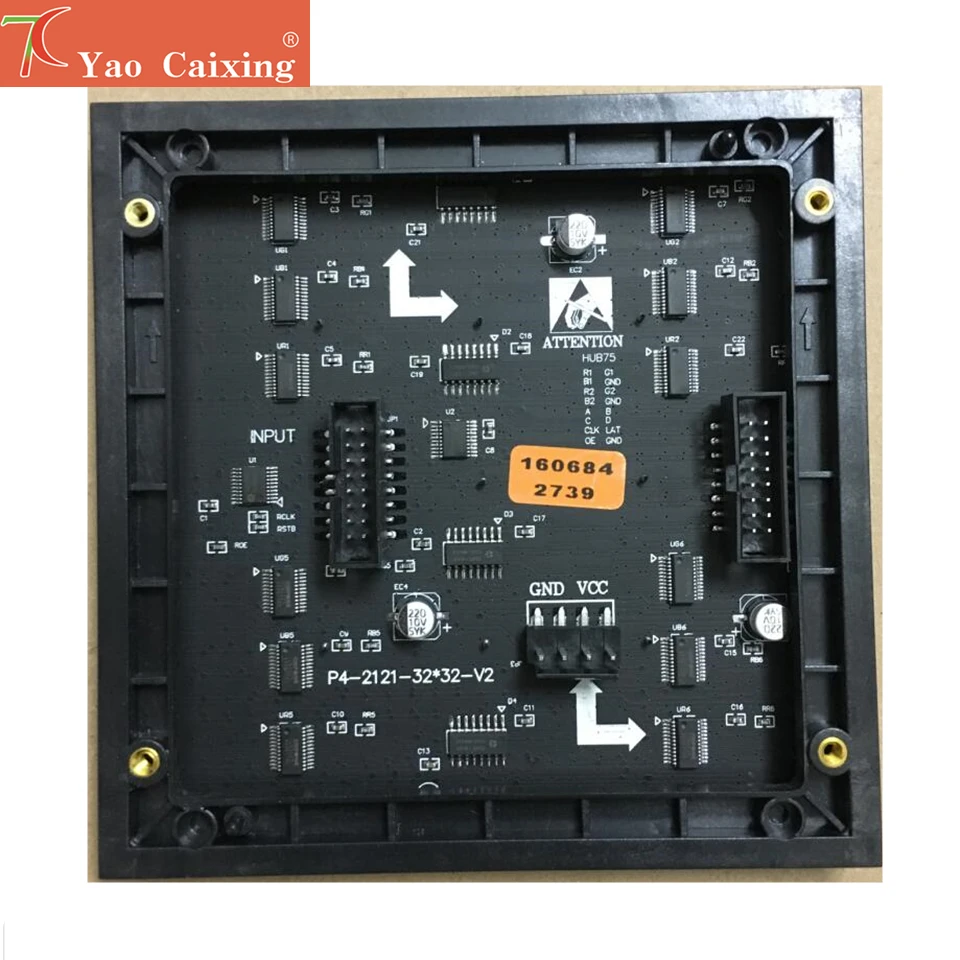 SMD2121 точечная матрица P4 RGB LED реклама светодиодный экран модуль Плата 32x32 пикселей
