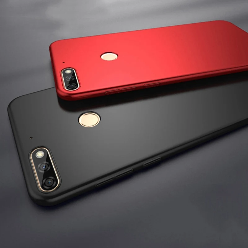 

Luxury Matte Cases for Huawei Honor 7A Pro Case 7 A Hard PC Protection Back Cover For Huawei Y6 Prime 2018 Enjoy 8E Phone Shell