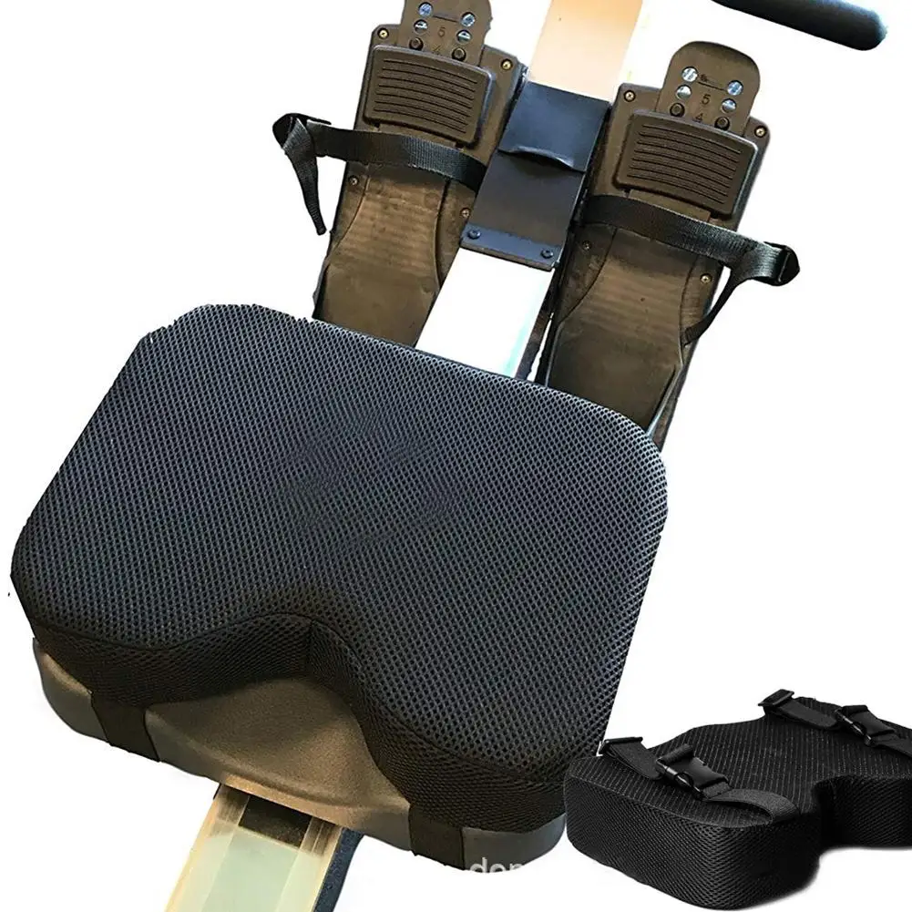 

32cmX22cmX7cm Resistance Rowing Machine Cushion Washable Sport Horizontal Fixed Bicycle Memory Foam Seat Cushion Protect Cushion