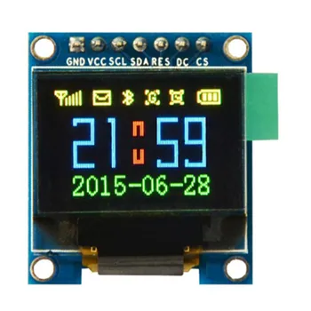 

Free Shipping 0.95 inch 7pin Full Color 65K Color ssd1331 OLED Display 3.3v 5v Serial SPI Small LCM Module for 51