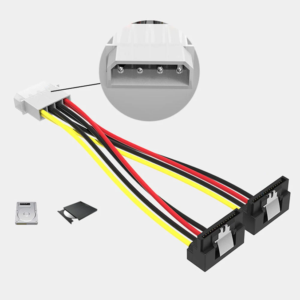 Горячий SATA 4 контактный штыревой к 15 Женский адаптер кабель жесткого диска шнур
