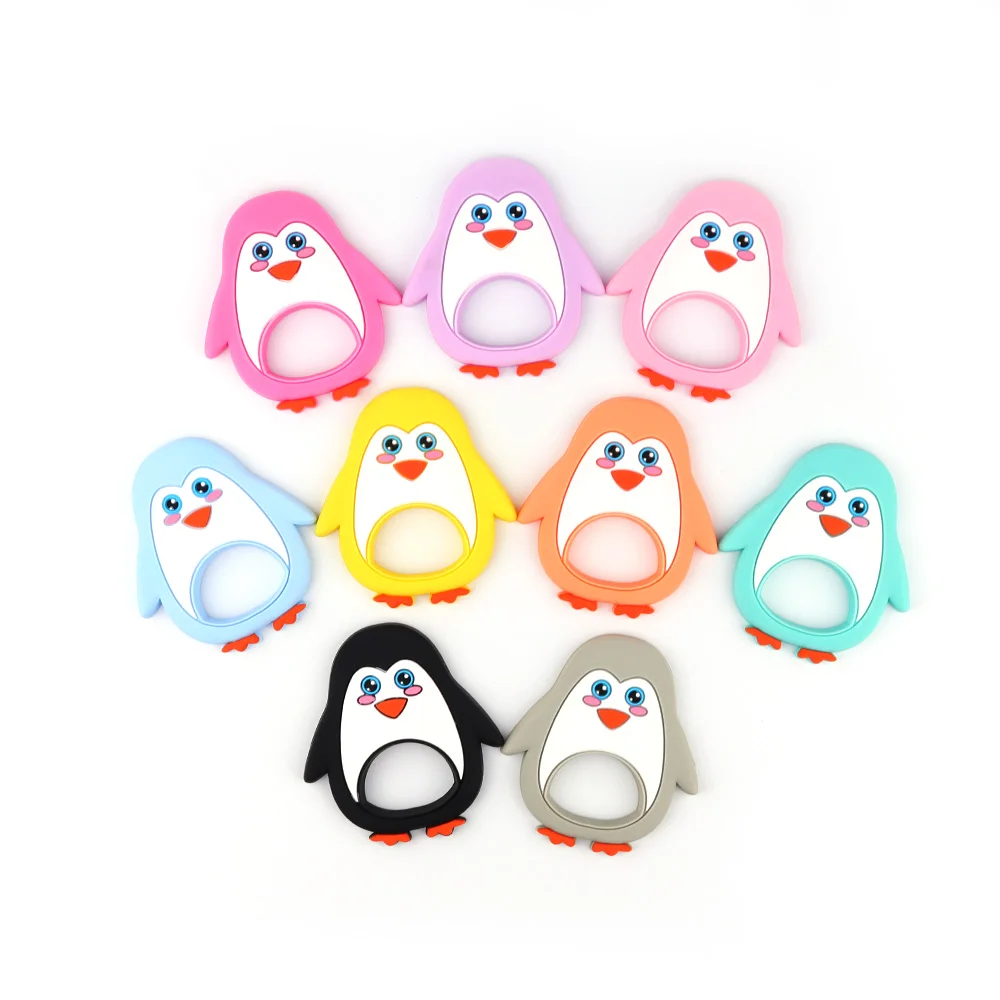 Buy TYRY.HU 5pcs New Penguin Silicone Teether Baby