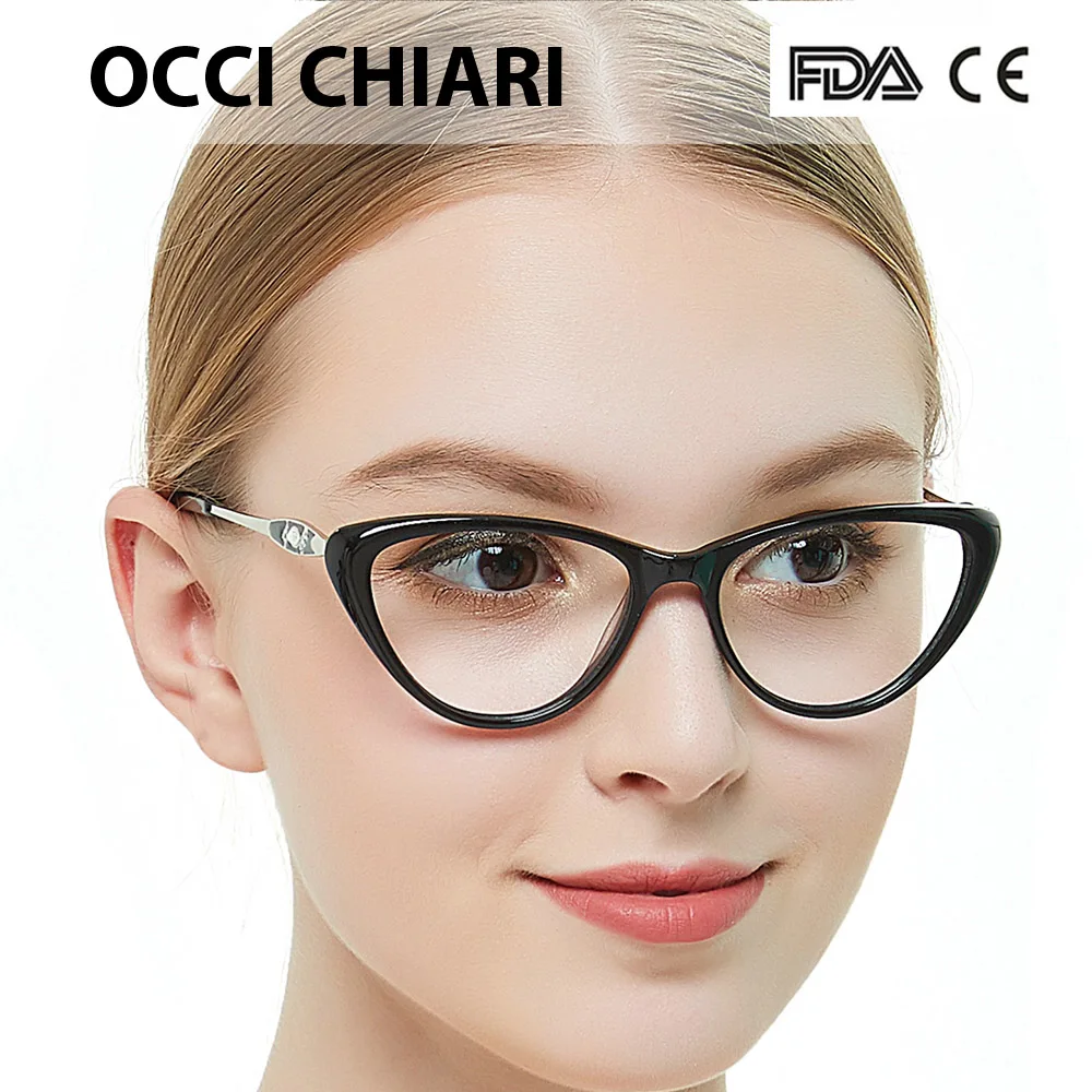 OCCI CHIARI Женская оправа для очков прозрачные оправы ацетатные очки близорукости