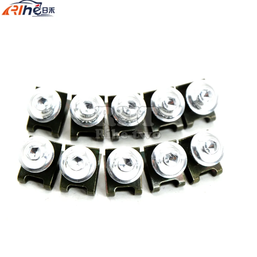

10 Pieces 6MM Motorcycle Fairing Body Screws For Honda CB500F Honda MSX125 BMW F800R BMW R1200R Kawasaki Z300 KTM 390 Duke