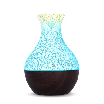

130ml USB aroma oil diffuser wood electric humidifier ultrasonic air humidifier aromatherapy LEDlight mist maker for home