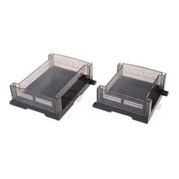 

Transparent Plastic PLC Industrial Control Box Panel PLC Enclousure Case DIY PCB Shell 'lrz