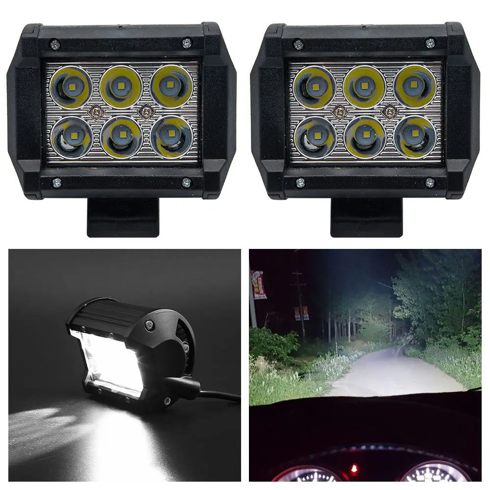 

4inch 18W For CREE LED Work Light Bar Driving Spot Beam SUV ATV UTE JEEP TRUCK