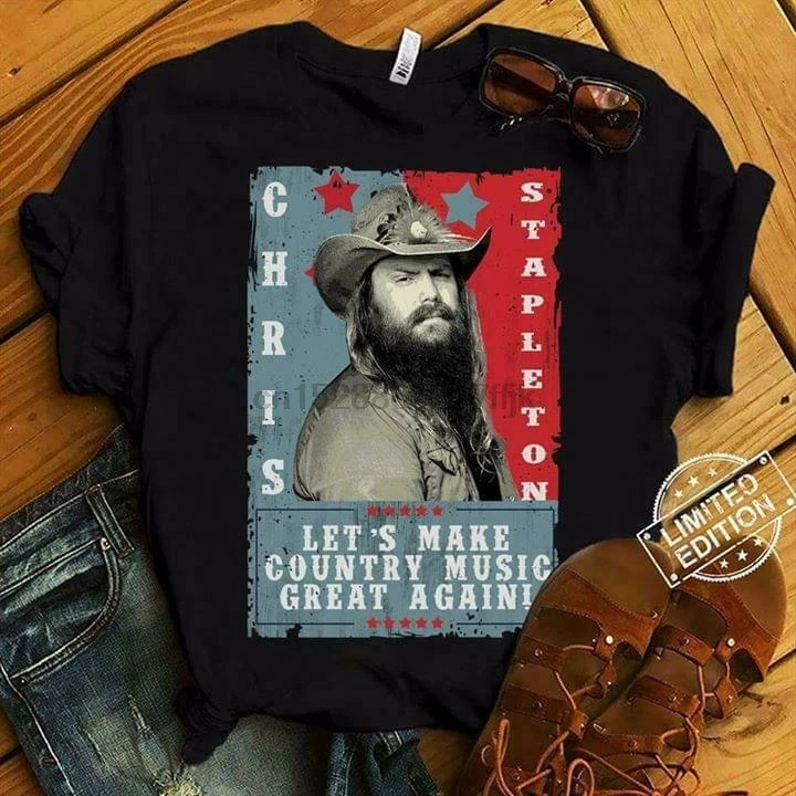 Chris Stapleton Let Make Country Music Great Again Tshirt Black Cotton Men S 6Xl Chris Stapleton Let Make Country Music Great Again Tshirt Black Cotton Men S 6Xl