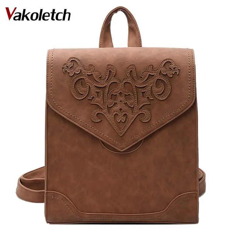 Mujer bolso Floral señoras tapa blanda carácter relieve Mochilas Mujer la Escuela de moda de estilo de cuero de las mujeres mochila KL311 Mujer bolso Floral señoras tapa blanda carácter relieve Mochilas Mujer la Escuela de moda de estilo de cuero de las mujeres mochila KL311