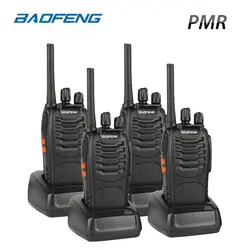 4 шт Baofeng BF-88E PMR рация 0,5 Вт UHF 446 МГц 16 CH ручной радиопередатчик двусторонней радиосвязи с USB Зарядное устройство для ЕС пользователя