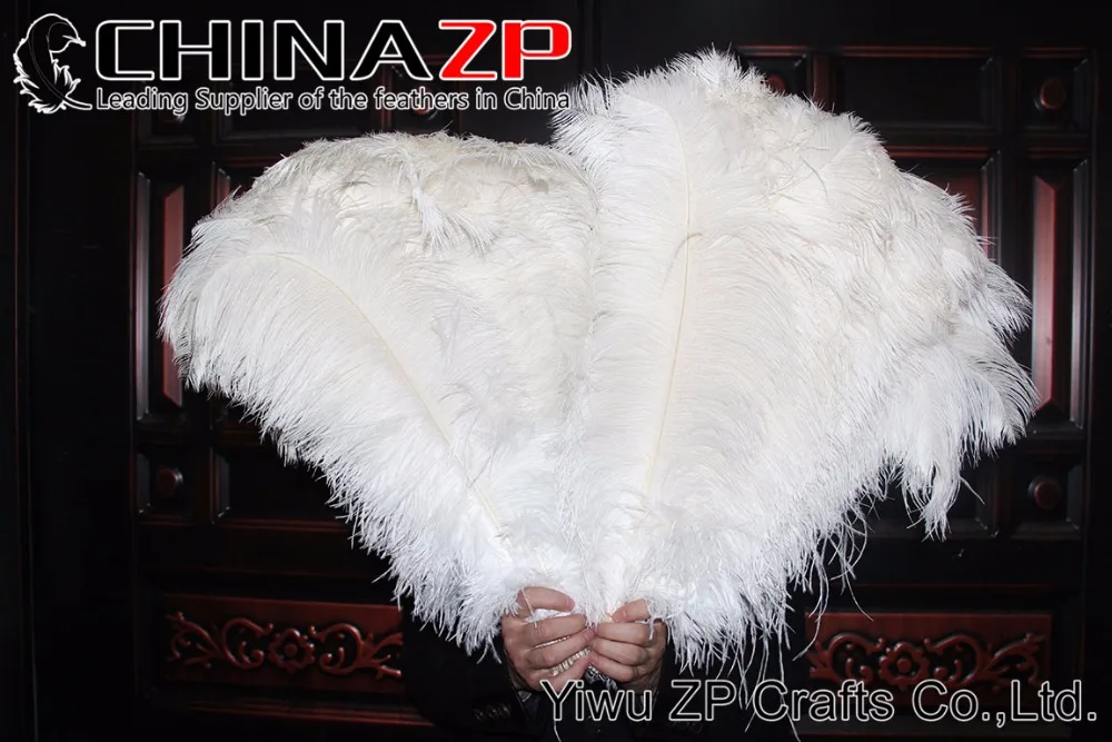 50-55cm white Ostrich Large Drab Wholesale Feathers (4)