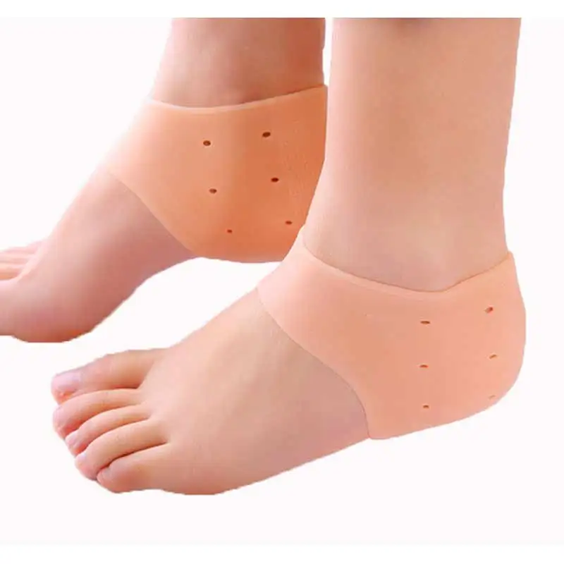 2 шт. = 1 пара силикагель ног питает и увлажняет кожу, усиливает ее эластичность, пяточные носки забота о ногах инструменты массажный, отшелушивающий педикюрные носочки для пилинга протектор