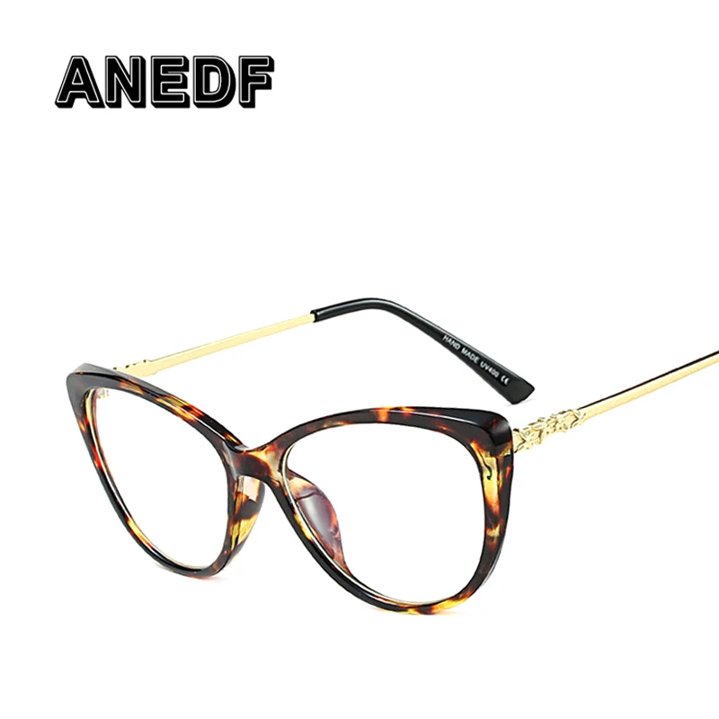 

ANEDF Eyeglasses Frame Women Computer Optical Vintage Glasses Frame Eye Glasses Women Transparent Clear Lens Oculos de