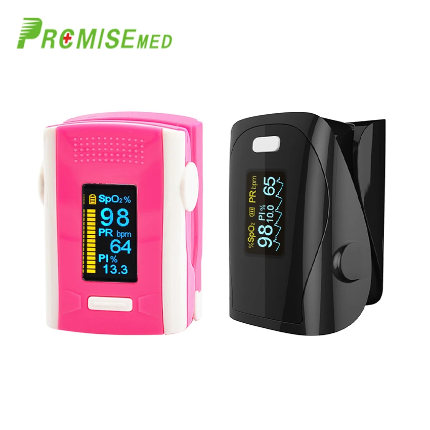 

PR+MISE M110red+F9coolblack Household Health Monitors Finger Pulse Oximeter ABS Silicone Sensor Equipment Pulsioximetro