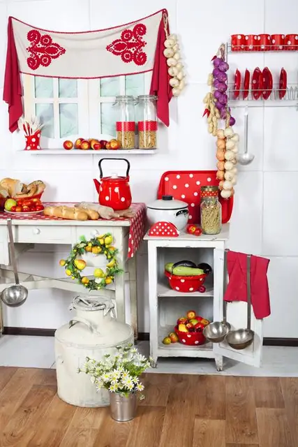 HUAYI Kitchen Photography Backdrop art fabric fabric printed Background