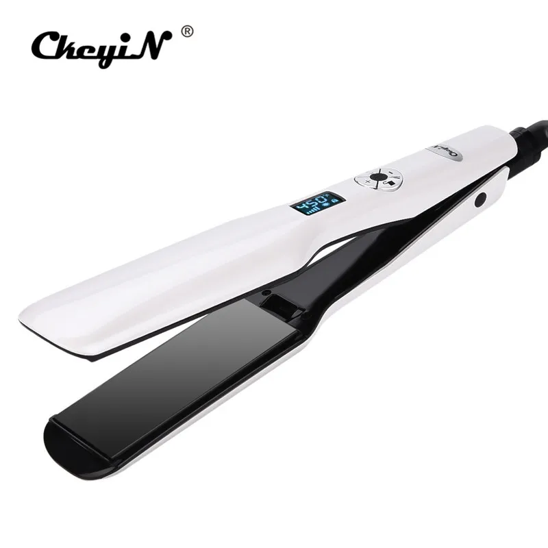 

450F Professional Flat Iron Hair Straightener Fast Electric Straightening Iron Ceramic Styling Tool 110-240V LCD Digital Display