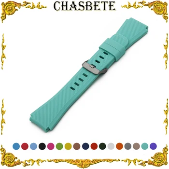 

22mm Rubber Silicone Watchband for Samsung Gear S3 Classic / Frontier Quick Release Resin Loop Strap Wrist Belt Bracelet Orange