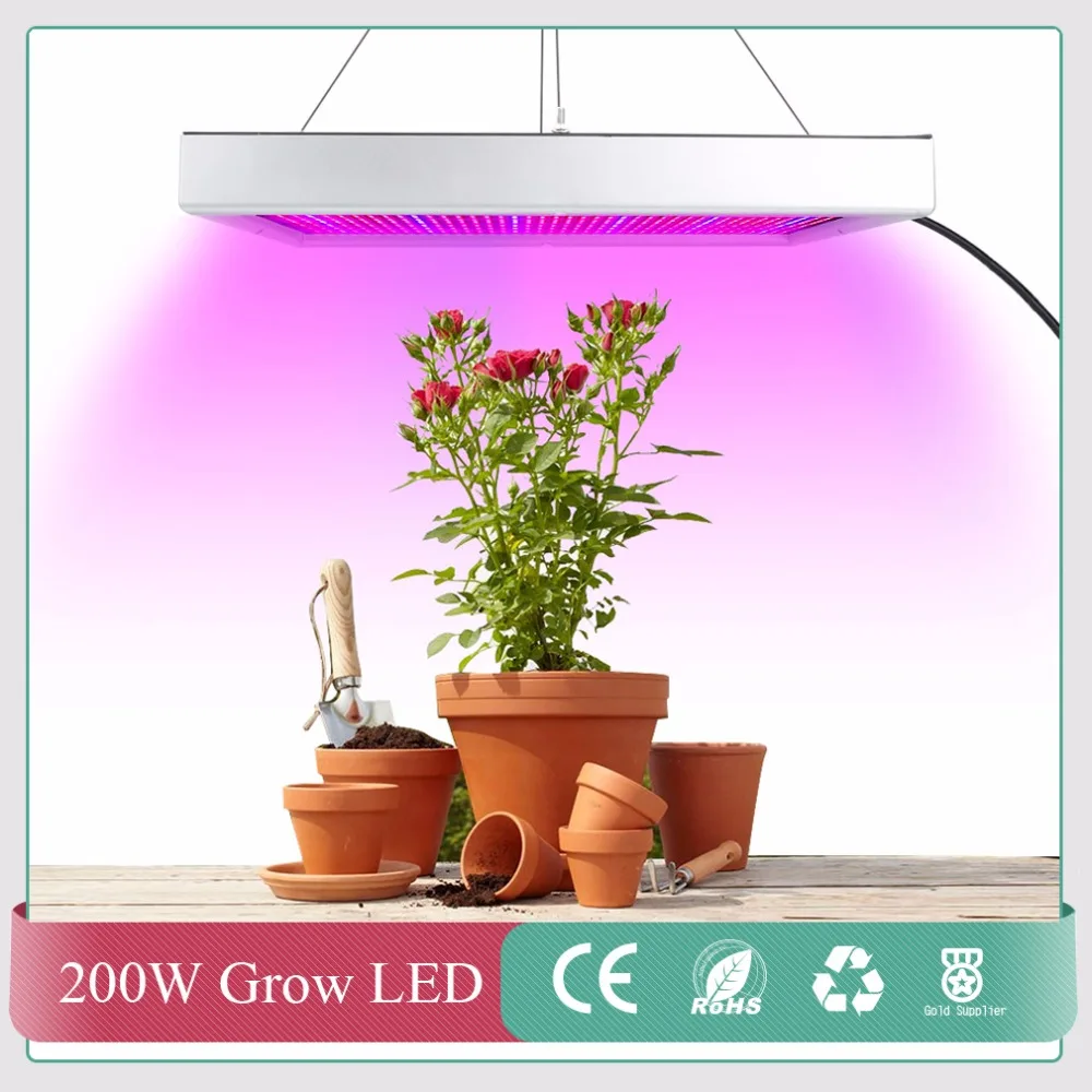 1pcs 2009LEDs Red Blue Led Grow Panel Lamp 200W SMD2835 Led Plant Grow