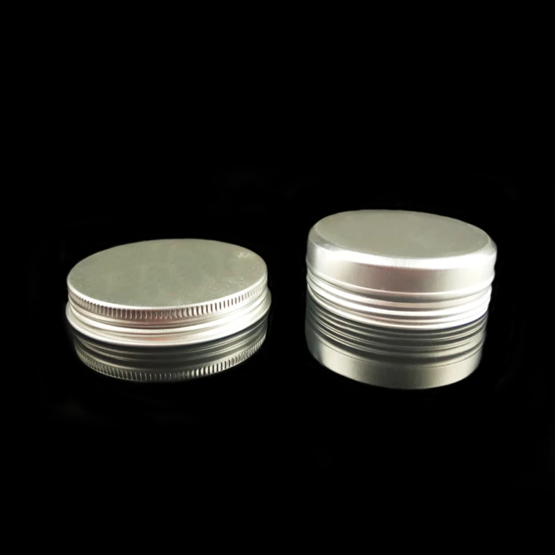 60 ml فارغة إعادة الملء الألومنيوم الجرار 60g الفضة معدن القصدير التجميل حاويات الحرف التعبئة والتغليف صغيرة الألومنيوم مربع 100 قطعة/الوحدة