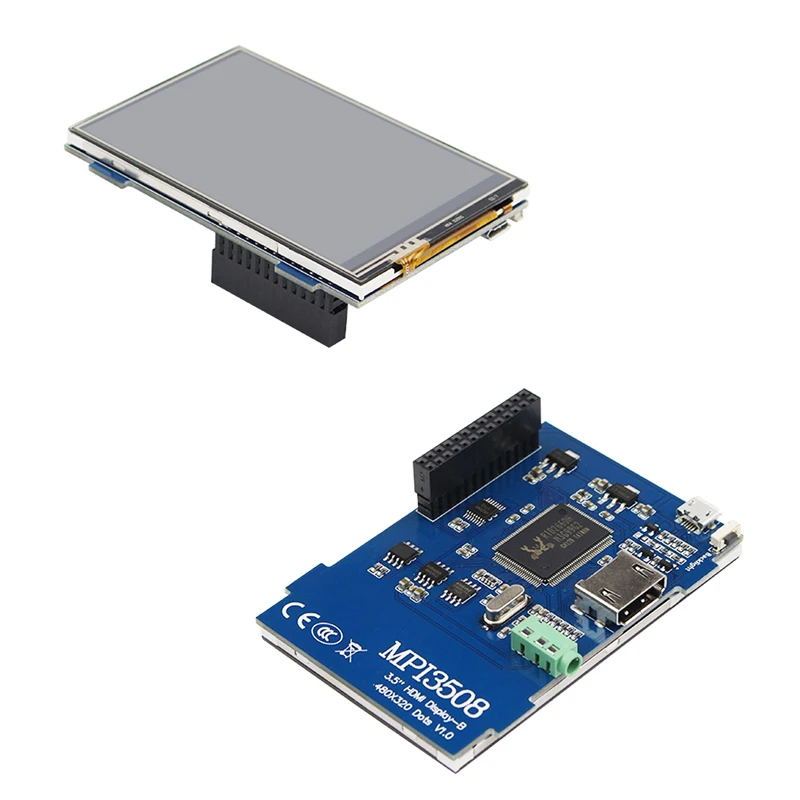 Skup 3.5 cal Raspberry Pi 4 ekran dotykowy 480x320 do 1920x1080 wyświetlacz LCD moduł | obudowa akrylowa wsparcie PC laptopa Raspberry Pi 3 B +