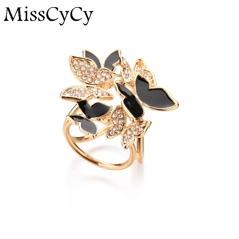 

MissCyCy Fashion Butterfly Tricyclic Scarf Buckle Brooch 2016 Women's Stewardess Rhinestone Scarf Buckle Jewelry