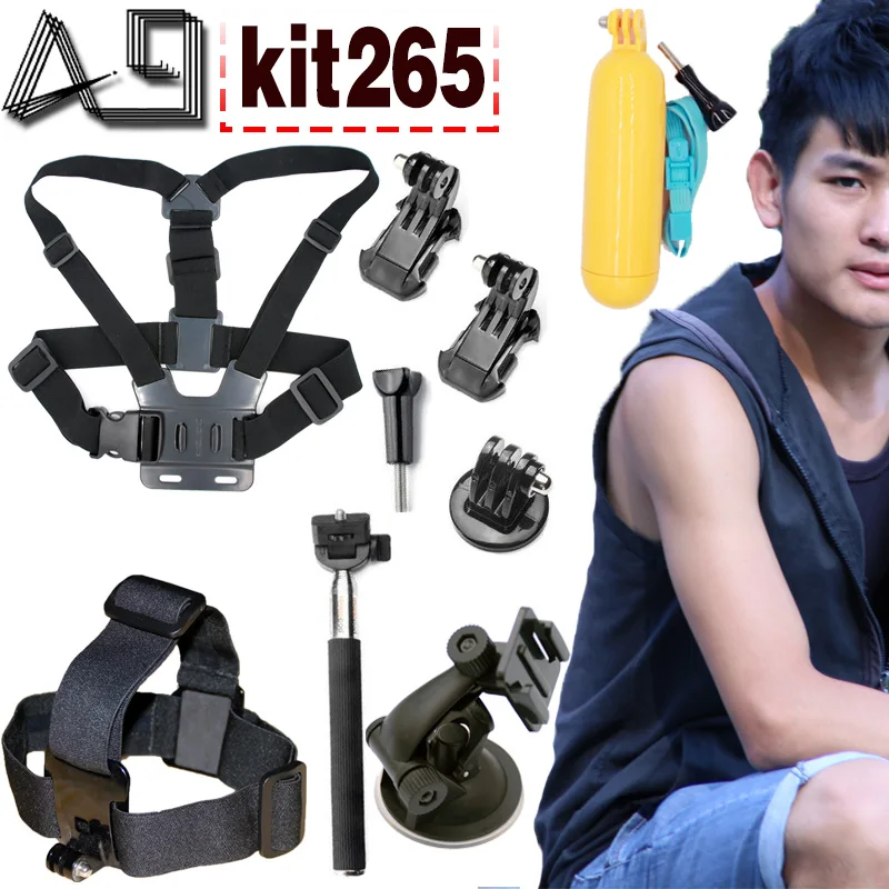 A9 For GoPro Accessories kit for xiaomi yi hero 4session 3 3 sjcam sj4000 action sport