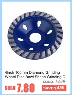 100mm 4 Inch Diamond Coated Grinding Polishing Grind Disc Saw Blade Rotary Wheel Silver Tone