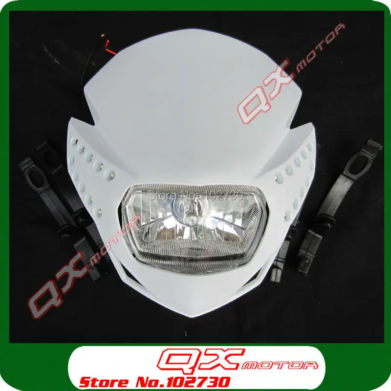 

Free Shipping Dirt bike Motorcycle Streed bike Motorbike Universal LED Vision Headlight for KTM SUZUKI YAMAHA HONDA KAWASAKI