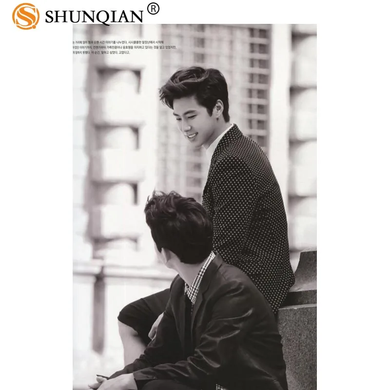 

High Quality Korea-Pop TVXQ! Printed Satin Poster Fashion Home Art Deco Silk Poster Custom Logo Gift 20x30cm,27x40cm