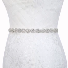 Inofinn Z13 Свадебные ремни с кристаллами, атласные Стразы, пояс для свадебного платья, свадебные аксессуары, лента для невесты, пояс