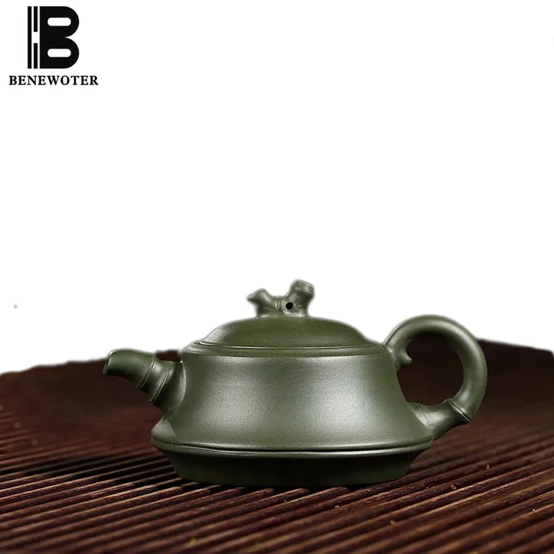 200cc Аутентичные Исин фиолетовый глина Чай горшок здоровье зеленый грязи сырой руды пуэр горшок домой Кунг-фу Чай комплект Посуда для напитков tieguanyin Чай чайник