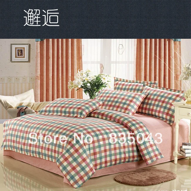 Promation!free shipping 100%cotton bed set 4pcs christmas bedding sets queen bedcover/bed sheets/bedclothes comforter/duvet | Дом и сад