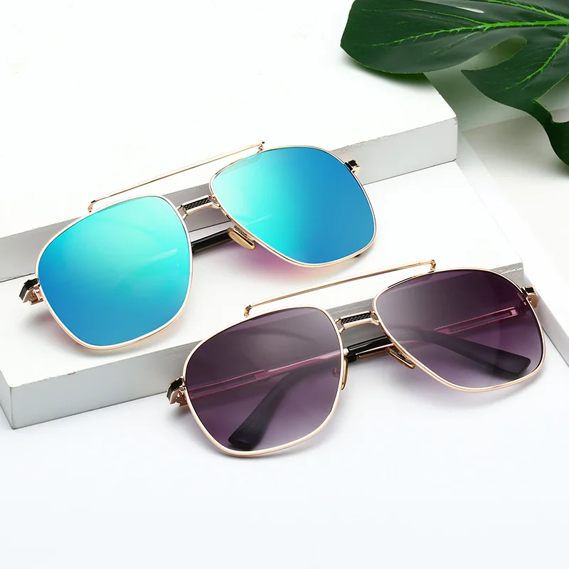 Модные квадратные мужские солнцезащитные очки, Ретро стиль, роскошные, брендовые, дизайнерские, зеркальные, сплав, оправа, очки Lentes de sol Shades UV400