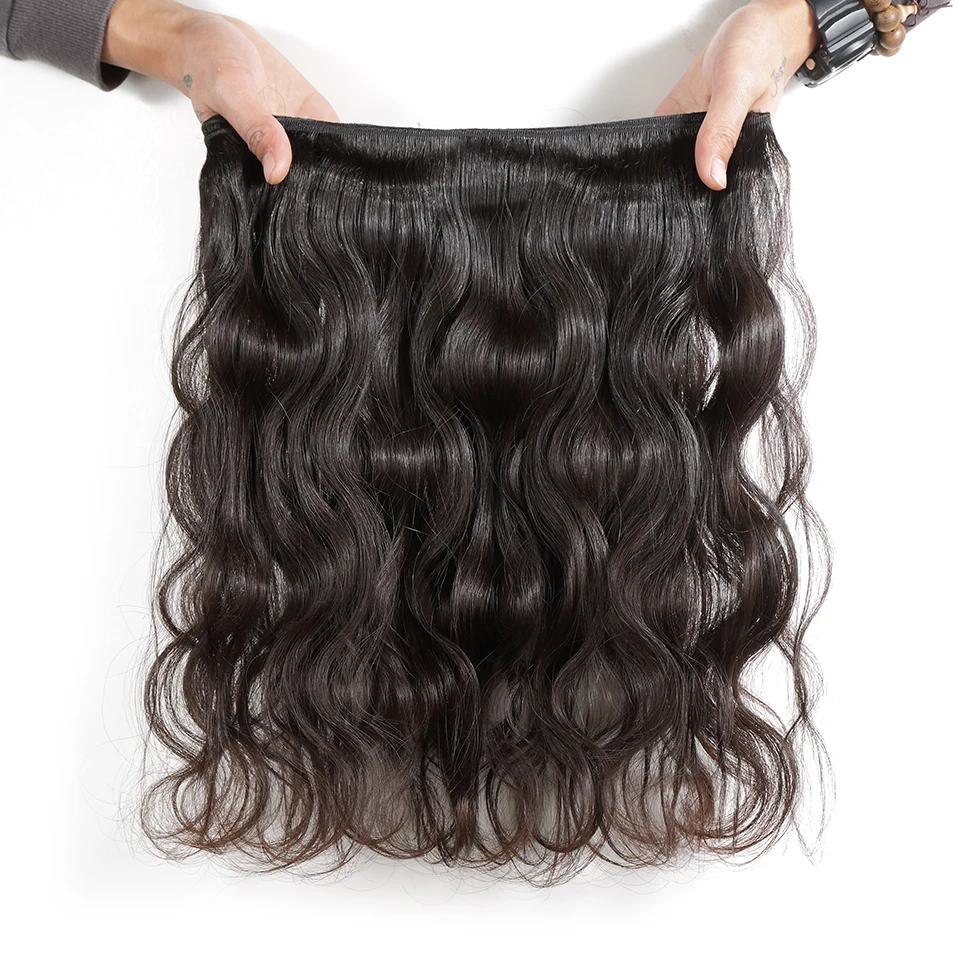 Luvin, бразильские вплетаемые человеческие волосы, пряди, волнистые волосы remy, 3, 4 пряди, с фронтальной кружевной застежкой, волнистые волосы для наращивания