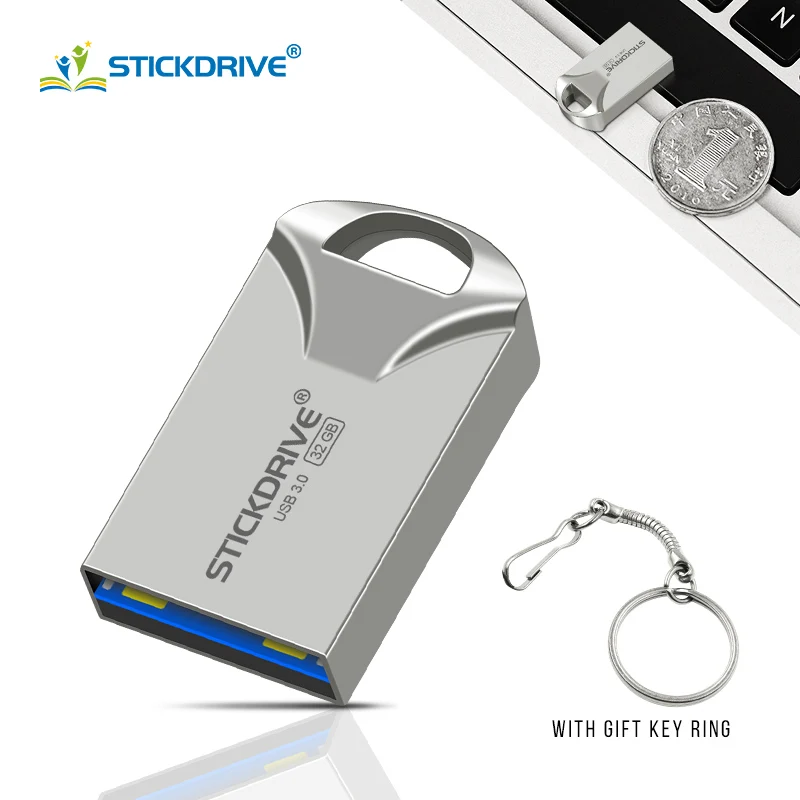 USB 3 0 супер мини металлический usb флеш накопитель 64 ГБ 32 16 портативный 128 Гб карта