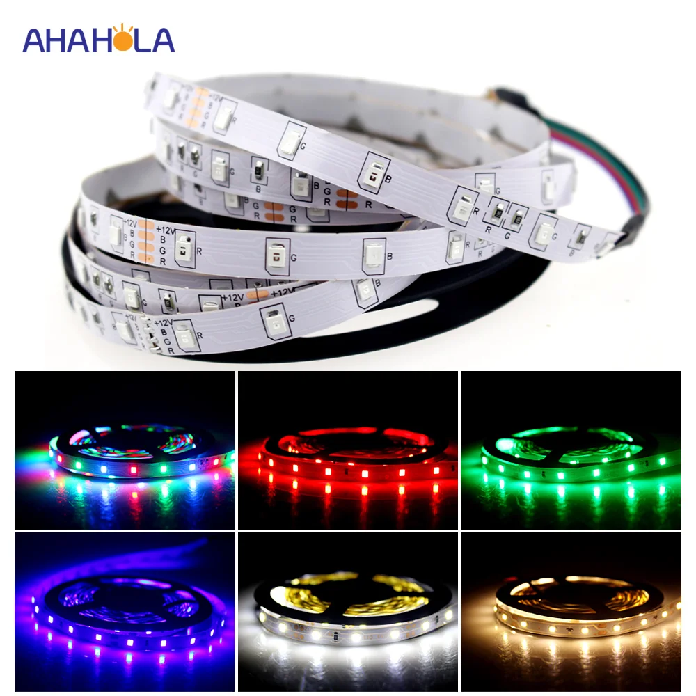 Led Aliexpress Avis 12v rgb led strip 5m smd 2835 60 leds/m rgb led strip waterproof ip20