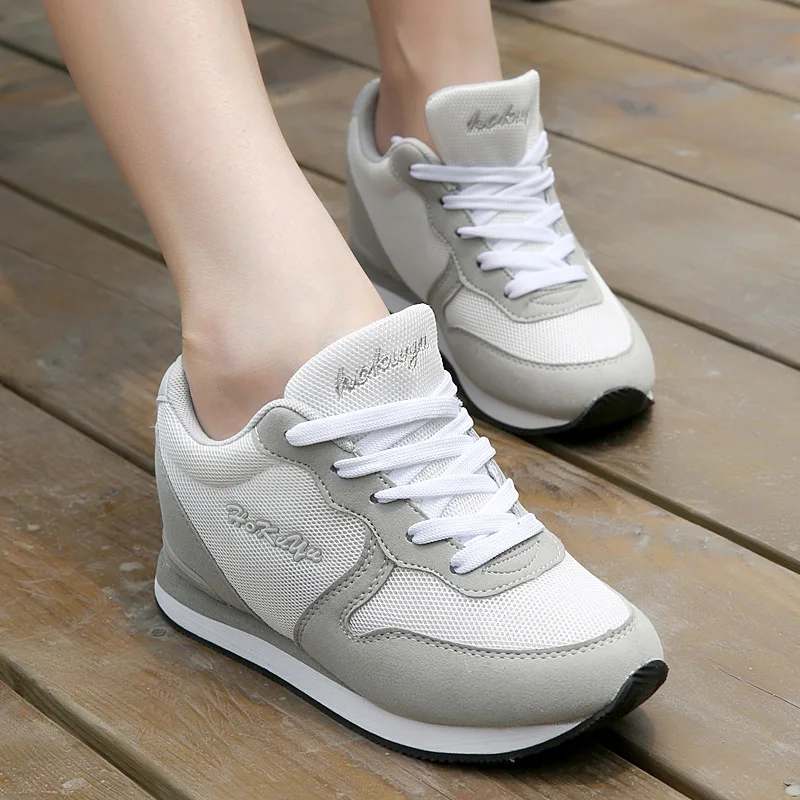 

height increasing sports running shoes women breathable lightweight jogging running training shoes running sneakers for women