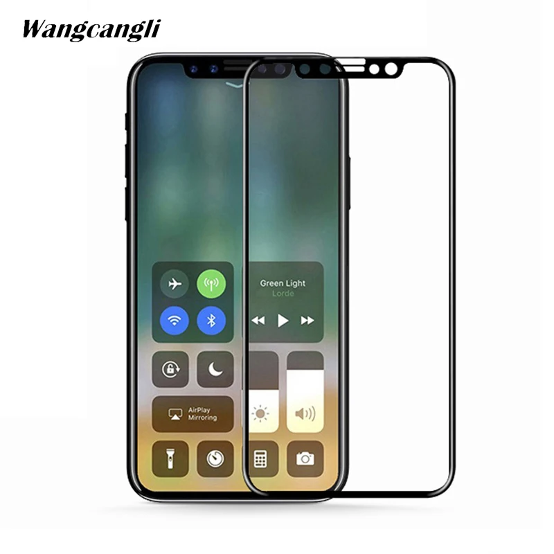 

Wangcangli 5D Tempered Glass for iphone X Full Screen Hard Edge Glass Protective Film for iphone X
