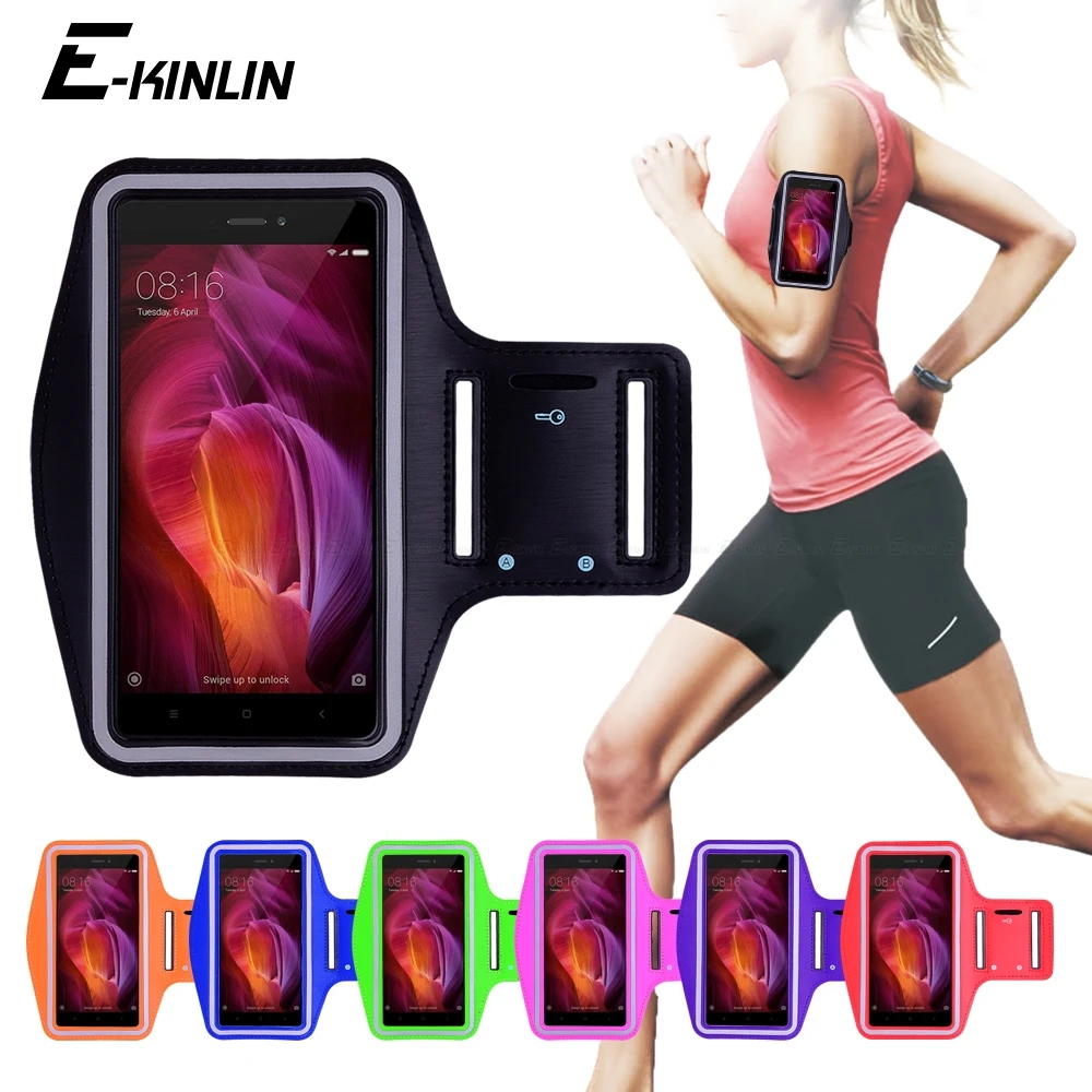 

Running Jogging Gym Sports holder Bag Pouch Cover Arm Band Phone Case For Xiaomi Redmi Note 4X 4 Global 4A Pro Prime