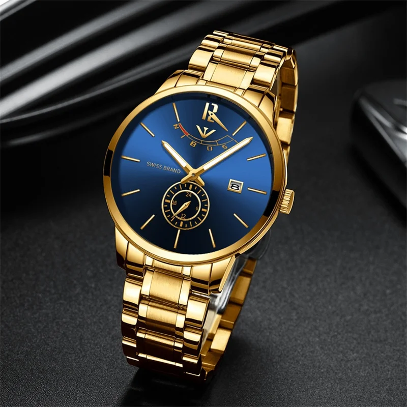 NIBOSI Watch Men Fashion Sport Quartz Clock Mens Watches Luxury Brand