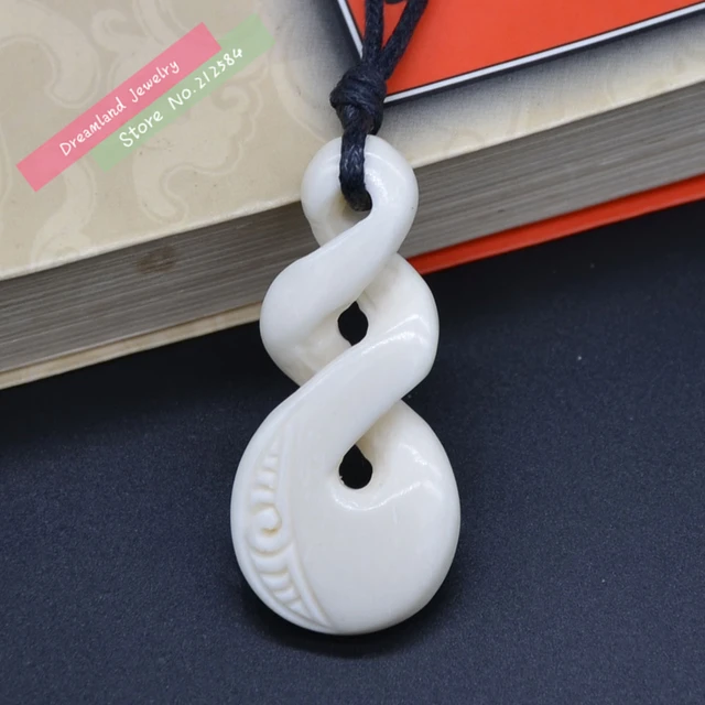 Pc hot sale new zealand maori handmade carved ox bone necklace Pc hot sale new zealand maori handmade carved ox bone necklace
