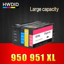HWDID Compatible Ink Cartridge Replacement for HP 950 951 xl for HP Officejet Pro 8600 8620 8630 276dw 8640 8660 8615 8625 251dw