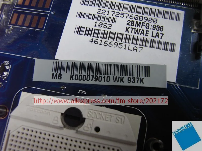 K000079010 материнская плата для Toshiba Satellite L500D L505D KTWAE LA7 LA-4971P