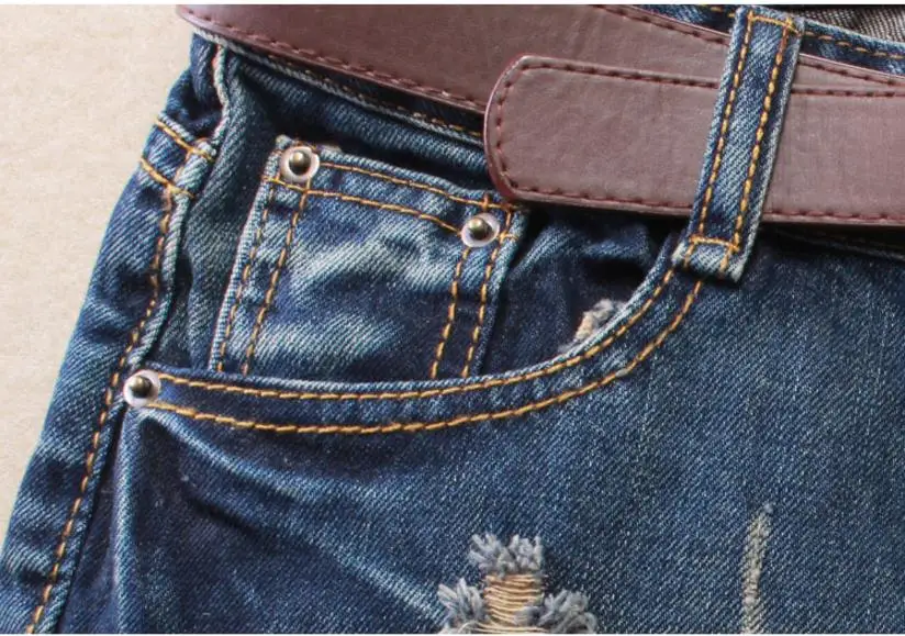 Summer Denim Shorts For Women Sexy Mini Shorts Women'S Rivet Holes Jeans Low Waist Shorts Without Belt Ripped Denim Short J2305