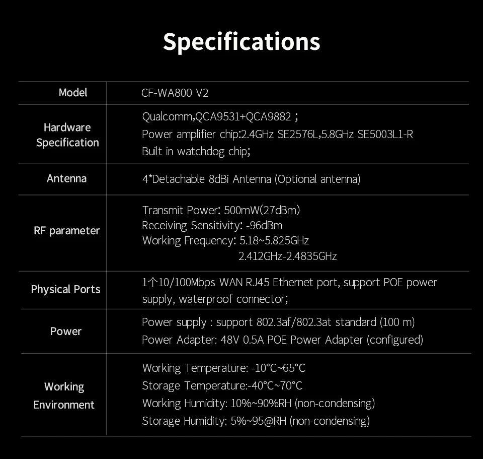 1200 Мбит/с Dual Band 2,4 г и 5,8 Г Открытый CPE AP маршрутизатор Wi-Fi сигнала Hotspot усилитель ретранслятор большой дальности беспроводной PoE Access Point