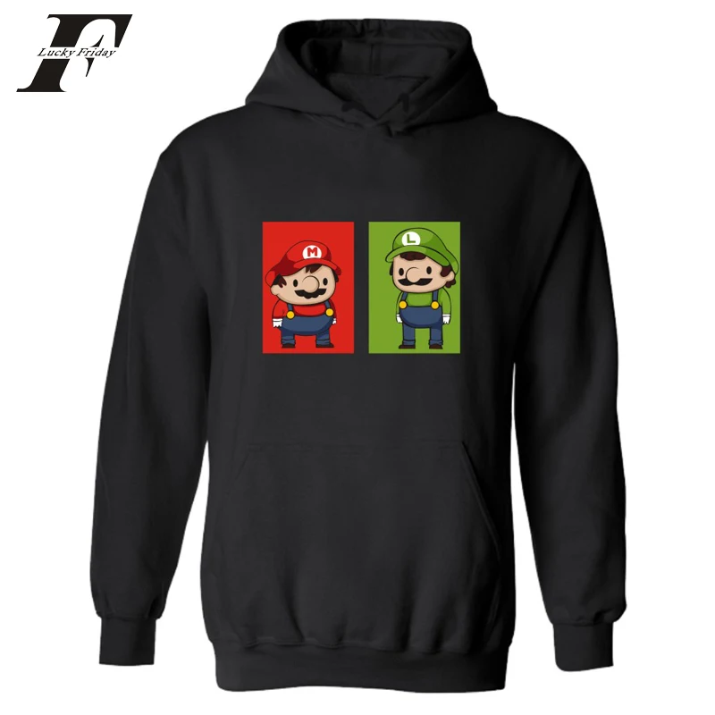 2017 Super MarioRun printed Hoodie sweatshirt men women Hoodies survetement trackusit Super Mario Run Hoodies and Sweatshirts