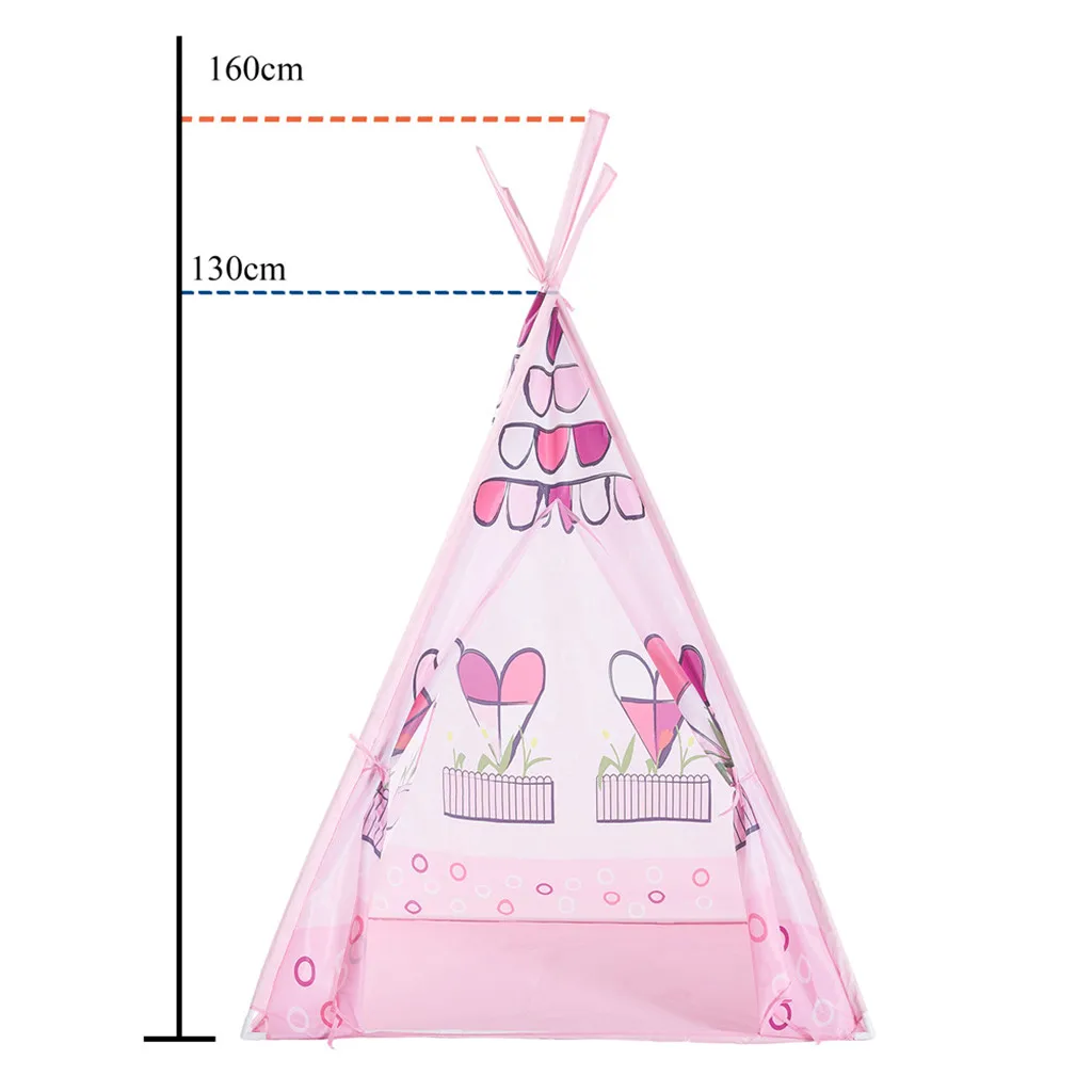 Детские палатки Teepee детский игровой домик хлопковая кровать тент навес складная