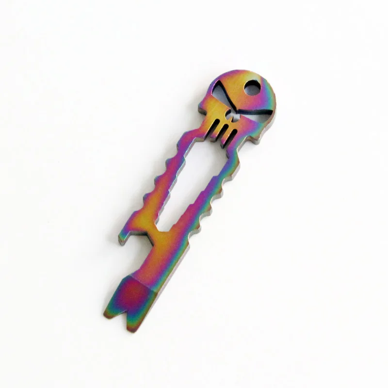 Multifunction Pocket Tool EDC Mini Pry Bar Crowbar Bottle Opener Wrench Outdoor Skeleton Cool Key for Hiking Camping Hunting | Спорт и